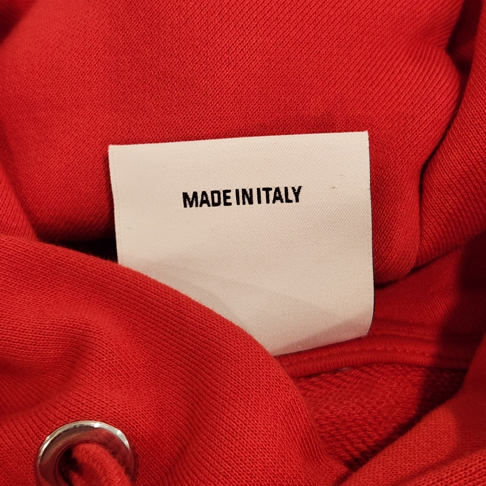 Diegoventurino Red Hoodie with Graphic Design - Picture 4 of 5